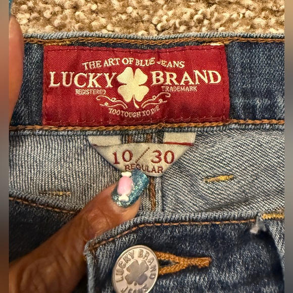Pants Lucky Brand Sophia Boot blue jeans size 10 Reg - Picture 8 of 15